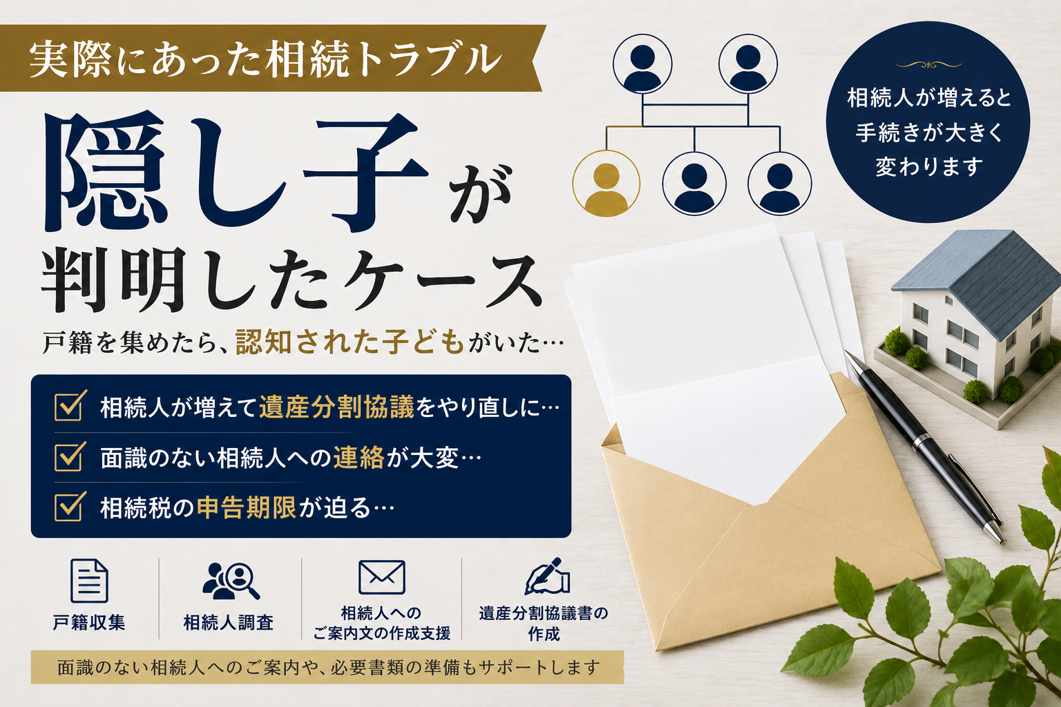 【実際にあった相続トラブル】戸籍を集めたら隠し子が判明…相続手続きはどうなる？